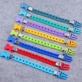 FishSheep2021 Colorful Acrylic Link Chain Buckle Bracelet Punk Chunky Bangle