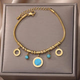 Vintage Star Double Layer Charm Bracelet for Women