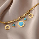 Vintage Star Double Layer Charm Bracelet for Women