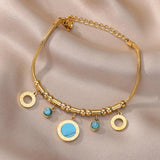 Vintage Star Double Layer Charm Bracelet for Women