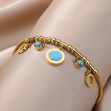 Vintage Star Double Layer Charm Bracelet for Women