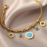 Vintage Star Double Layer Charm Bracelet for Women