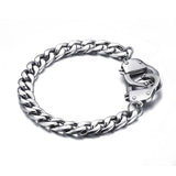 Men's Stainless Steel Handcuff Chain Bracelet
