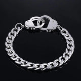 Men's Stainless Steel Handcuff Chain Bracelet
