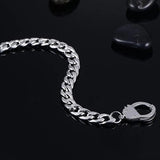 Men's Stainless Steel Handcuff Chain Bracelet