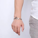 Men's Stainless Steel Handcuff Chain Bracelet