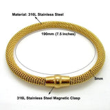Stainless Steel Twisted Chain Bracelet For Women