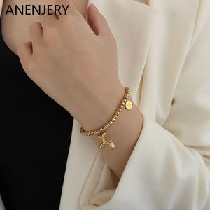 316L Stainless Steel Balloon Dog Bracelet for Women