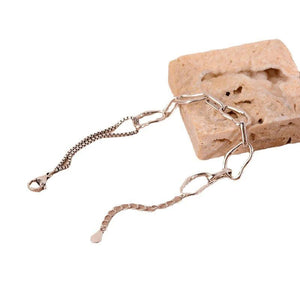 Minimalist Silver Bracelet for Women Couples