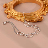 Minimalist Silver Bracelet for Women Couples
