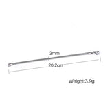 3mm Stainless Steel Round Mesh Link Chain Bracelet Plated Tone B17105