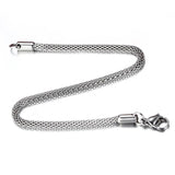 3mm Stainless Steel Round Mesh Link Chain Bracelet Plated Tone B17105