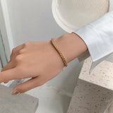 Women's Stainless Steel Weave Bracelet Adjustable Light Jewelry