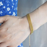 Stainless Steel Mesh Link Bracelet Hand Chain Jewelry