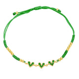 Sweet Love Heart Bracelets For Girls Rope Chain Bangles