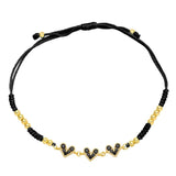 Sweet Love Heart Bracelets For Girls Rope Chain Bangles