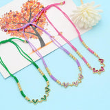 Sweet Love Heart Bracelets For Girls Rope Chain Bangles