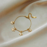 316L Stainless Steel Women's Butterfly Pendant Bracelet