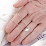 Silver Little Whale Dolphin Animal Necklace For Women Girl Gift