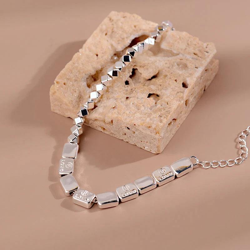 Mewanry Square Bracelet for Women Geometric Punk Jewelry Gift