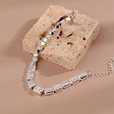 Mewanry Square Bracelet for Women Geometric Punk Jewelry Gift
