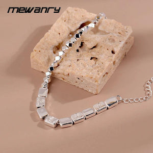 Mewanry Square Bracelet for Women Geometric Punk Jewelry Gift