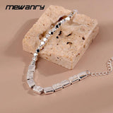 Mewanry Square Bracelet for Women Geometric Punk Jewelry Gift