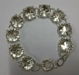 Glass Stone Bangle Bracelet Jewelry for Women