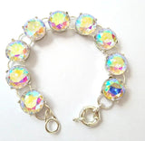 Glass Stone Bangle Bracelet Jewelry for Women