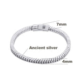 Silver Punk Buddha Bracelet for Women Charms Bracelets