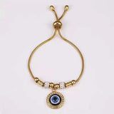 Stainless Steel Demon Eye Bracelet Vintage Jewelry Women Accesories