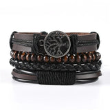 Vintage Multilayer Tree Of Life Owl Leather Bracelet