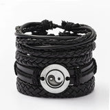Vintage Multilayer Tree Of Life Owl Leather Bracelet
