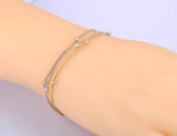 Bohemia Three Layers Beaded Chain Bracelet For Women