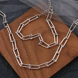 Foxanry Silver Bracelets for Women Vintage Horseshoe Chain Party Jewelry