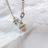 Vintage Love Heart Smiling Face Thai Silver Bracelet Punk Jewelry