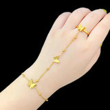316L Stainless Steel Frosted Butterfly Bracelet Ladies High Jewelry