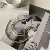 Adjustable Thai Silver Rectangle Bracelet for Men Women
