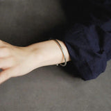 XIYANIKE Silver Hot Peacock Feather Bracelet Distressed Pattern Gift Couple