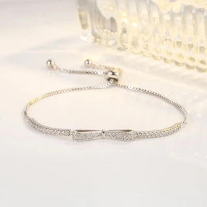 Sweet Bowknot Zircon Bracelet for Women