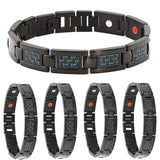 Hematite Bracelet Men Carbon Fiber Magnetic Gauss Magnet BR1097