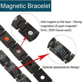 Hematite Bracelet Men Carbon Fiber Magnetic Gauss Magnet BR1097