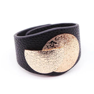 European Punk Leather Bracelets for Women