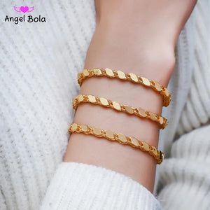 Oman Allah Jewelry 4mm Width Muslim Islamic Bracelet