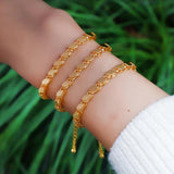 Oman Allah Jewelry 4mm Width Muslim Islamic Bracelet