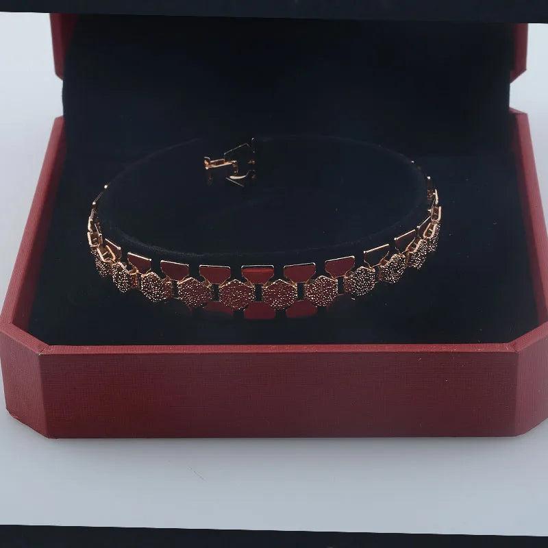 11MM 585 Rose Bracelet Toggle Lock Hot Wristband Jewelry