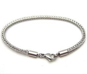 4MM Stainless Steel Snake Bracelet for Trollbeads Chain DIY Jewelry