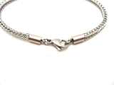 4MM Stainless Steel Snake Bracelet for Trollbeads Chain DIY Jewelry