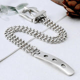 Mewanry Silver Bracelet for Women Vintage Three-Layer Bead Buckle Jewelry