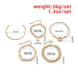 Bohemian Cuban Thick Chain Bracelets for Women Lock Snake Link Charm Bracelets